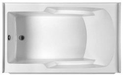 MBSIS6032 Bics White Acrylic 60 in X 32 in X 19.25 in Left Hand Alcove Soaker Tub ,SIS6032LCW,SIS6032L,SIS6032,MBSIS6032,MBSIS6032L