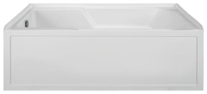 MBSIS6036-WH-RH 60 in X 36 in White Right Hand Drain integral Skirted Soaker W/Integral Tile Flange-Bics Basics