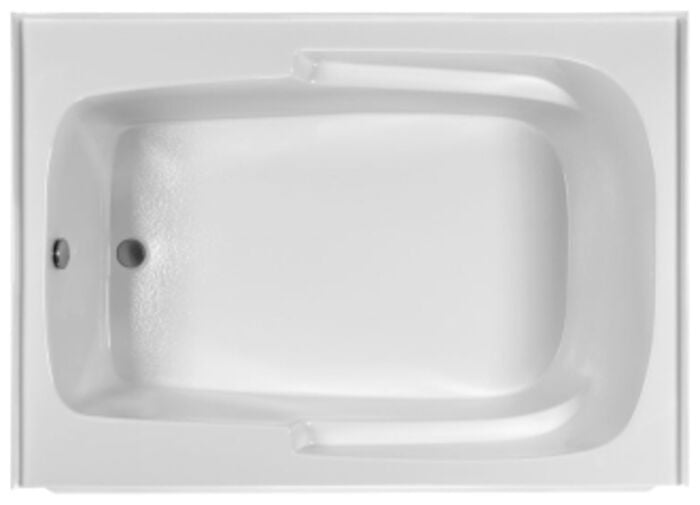 MBSIS6042 Bics White Acrylic 60 in X 42 in X 20.25 in Left Hand Alcove Soaker Tub 