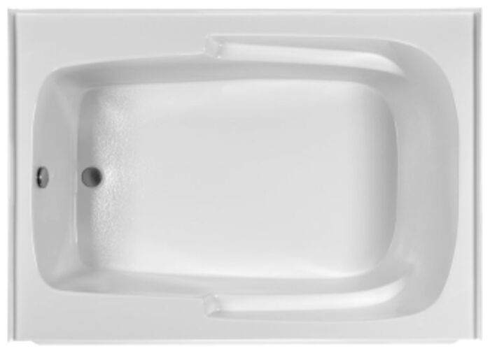 MBSIS6042 Bics White Acrylic 60 in X 42 in X 20.25 in Right Hand Alcove Soaker Tub 