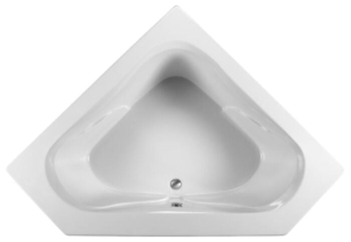 MBSOC6060-WH 60 in X 60 in White Corner Soaking Bath-Bics Basics