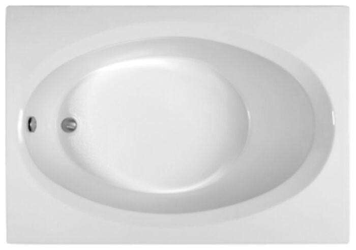 MBSRO6042E Bics White Acrylic 59.75 in X 41.5 in X 18.75 in Drop-In Soaker Tub 