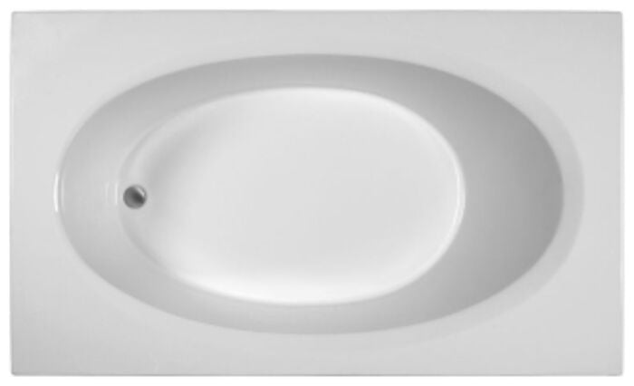 MBSRO7142E Bics White Acrylic 71 in X 41.5 in X 18.5 in Drop-In Soaker Tub 