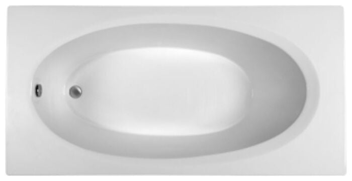 MBSRO7236E Bics White Acrylic 71.75 in X 35.75 in X 19.75 in Drop-In Soaker Tub 