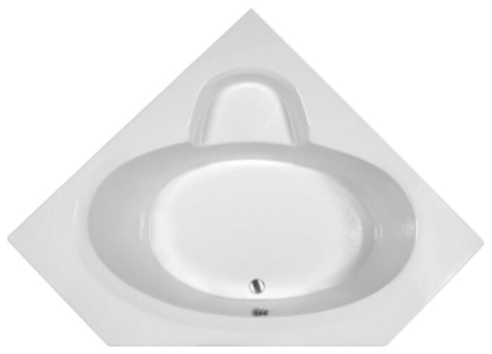 MBSSC6060-WH 60 in X 60 in White Corner Soaking Bath-Bics Basics