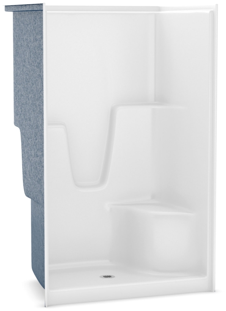 Maax (DISCONTINUED) Maax Aker White Gelcoated Fiberglass 481/4 X 36