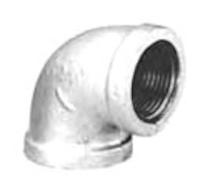Everflow Supplies GMRT1221 1-1//2 x 1-1//4 x 1 Galvanized Malleable Reducing Tee with Female Threaded Fitting