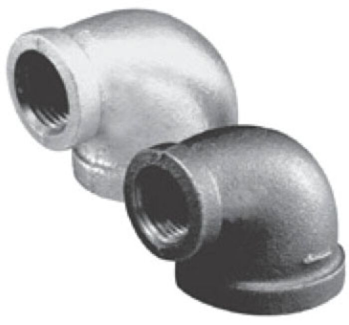 Matco Norca Inc 1 1 2 X 3 4 Galvanized Malleable Iron Reducer 90 Elbow