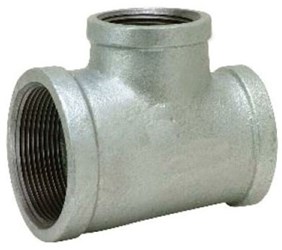 1-1/4 X 1-1/4 X 3/4 Galvanized Malleable Iron Reducer Tee ,00532911,GTHF,GTHHF,44109,GM0305,ZMGTR0604,GT11411434,GT11434