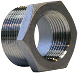 1/2 in X 3/8 in 304 Stainless Steel Hex Bushing Male Threaded X Female Threaded ,SSBDC