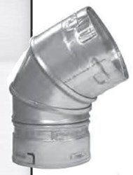 4M45/60 60 DEG ADJ. ELBOW - 4&quot; STYLE &quot;M&quot; ROUND B-VENT ,4M45/60,4M45,4M4560,BT90,90MF