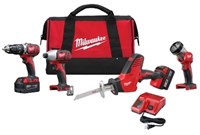 2695-24 Milwaukee M18 Cordless 4 Tool Combo Kit ,2695-24,M18V