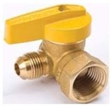 114-534 1 5/16 X 3/4 Flare To Female Angle - Forged Brass Gas Ball Valve Flare End One Piece Body ,114534,FVA1516F,145344,114-534