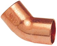 1 in (1-1/8 in OD ) Lead Free Copper 45 Elbow Copper X Copper Domestic ,01208248,CF106118,606,C45118,C45G,31120,68576831120,CR4511,CR45118,C4511,WB03044,WP6,C451
