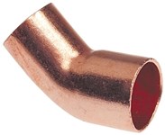 1 in (1-1/8 in OD ) Lead Free Copper 45 Street Elbow Fitting X Copper Domestic ,606-2,CST45G,31206,68576831206,CUP45S10,W03344,03344,WP6-2,CS45F