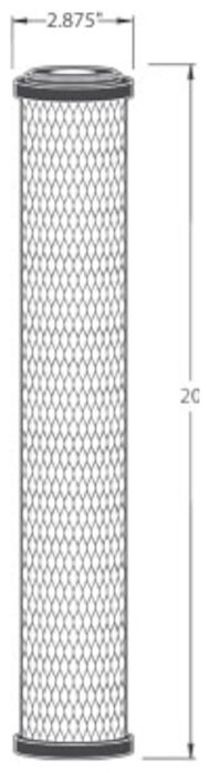 9108-27 Calgon 20 in Carbon Block Cartridge 5 Micron 