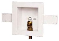 Oatey&#174; Square, 1/4 Turn, CPVC, Low Lead, Ice Maker Outlet Box - Contractor Pack ,3915938685