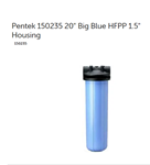 150235 11/2 #20 Big Blue Housing Hfpp W/pr 