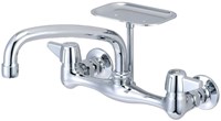 0048-UA1 Central Brass ADA PC LF 7-7/8 to 8-1/8 Centerset 2 Hole 2 Handle Kitchen Faucet ,CW8,48UA1,CEN48UA1,CWM8,15101355,49A,0048UA1,48UA1,15203656