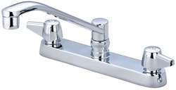 0122-A Central Brass ADA Pol Chrome LF 8 in Centerset 3 Hole 2 Handle Kitchen Faucet ,CL349,122A,15205305