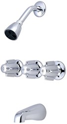 0968-Z Central Brass Polished Chrome 3 Handle Tub &amp; Shower Trim Kit ,968215202708