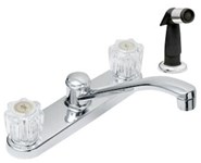 P4C-242C Matco Polished Chrome Lead Free 8 in Centerset 4 Hole 2 Handle Kitchen Faucet With Spray CATMATFPL4,P4C-242C,82647146044,P4C242C,CL-242C,CL242C,CL-242C,082647117488,CL242C,FT-310ED,FT310ED,P4C-242C,P4C242C,MATCL242C,082647146044,
