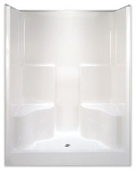 G6077SH2SC-WHT Aquarius AcrylX White 36 in X 60 in X 78.5 in Alcove Shower ,