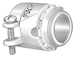 222 Peco 1/2 in Zinc Conduit Connector ,CN222,09701023,E222,RS12,RCD,PEC222,ARLL421