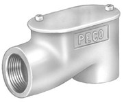 734 Peco 1-1/2 in Die-Cast Aluminum Conduit Elbow ,73478524417340