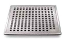 88.100.03 QM 4 X 4 Polished Stainless Steel Grate/ABS Base Shower Drain ,