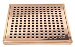 5 X 4 Bronze Stainless Steel Grate/ABS Base Shower Drain ,