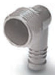 3/4 in X 1/2 in Acetal Thermoplastic 90 Degree Elbow Male Threaded X Barb ,A46011,SBE075,24324566