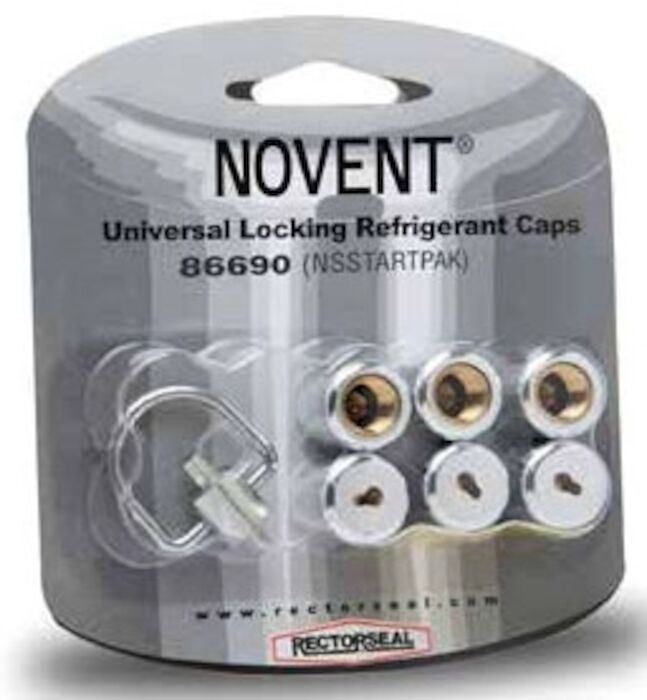 Rectorseal Rectorseal Novent 1/4 Silver Refrigerant Locking Cap