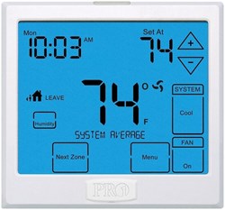 PD411093 T-955WH Protech Pro1 Heat Pump Multi Stage 3 Heat/2 Cool Programmable Thermostat ,PD411093,411093,PRO411093,T955WH