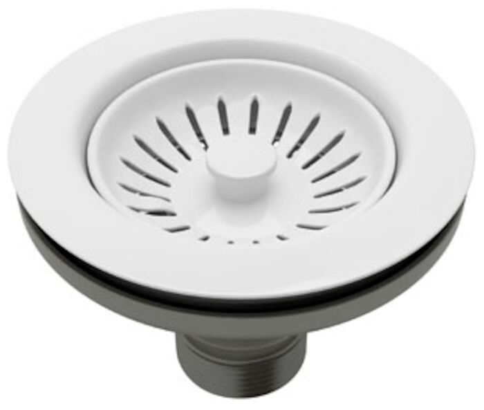 735WH Rohl 3-1/2 in White Bket Strainer 