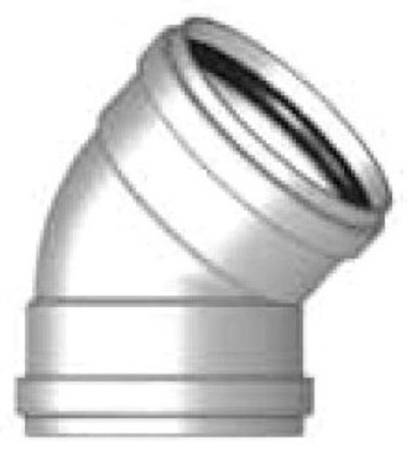 WESTLAKE PIPE & FITTINGS CANADA G5010 10 in PVC 45 Degree Bend G X