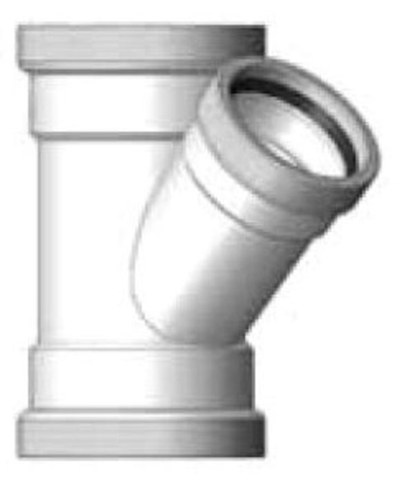 WESTLAKE PIPE & FITTINGS CANADA H308 Plastic Trends 8 in PVC SDR 26 Wye G X G X G 46734132