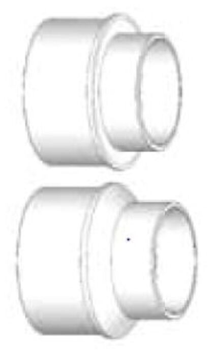 Plastic Trends SDR35 4in x 4in x 4in Sewer To Sewer To Hub PVC Cleanout Tee Plastic Trends SDR35 4in x 4in x 4in Sewer To Sewer To Hub PVC Cleanout Tee