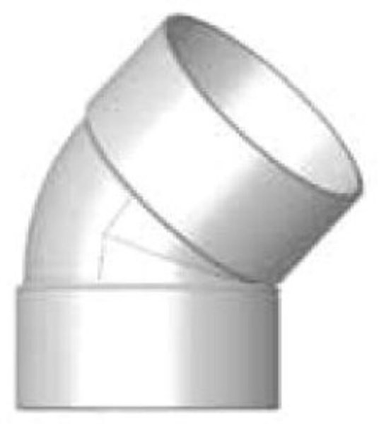 WESTLAKE PIPE & FITTINGS CANADA P508 8 Pvc Sdr 45 Ell Hxh (1/8 Bend)