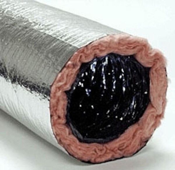 Royal Metal Products - 901R612 Royal Metal Silver 12 Inch X 25 Foot R6 Flex  Duct
