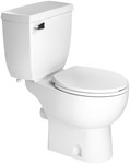 005 Saniflo 1.28 gpf Left Hand Trip Lever White Toilet Tank Only CATSANF,005,75937000057,002,013,003,007,SANIBEST,SANIPLUS,SFP,SAN005,075937000057