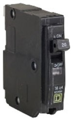 QO120 Schneider Electric 20 Amps 120/240 Volts 1 Pole QO Plug-On Circuit Breaker ,QO120,83493,SD120,CB120