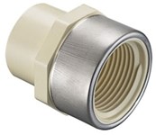 1/2 Cts Cpvc Sdr 11 Female Adapter Sxfip Wtih Stainless Steel Ring ,