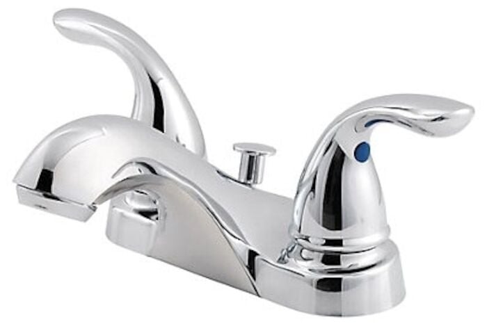 Pfirst Series 2-Handle 4" Centerset Bathroom Faucet in Polished Chrome 