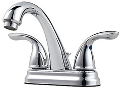 LG148-7000 Price Pfister Pfirst Series Polished Chrome ADA LF 4 Centerset 3 Hole 2 Handle Bathroom Sink Faucet 1.2 gpm ,