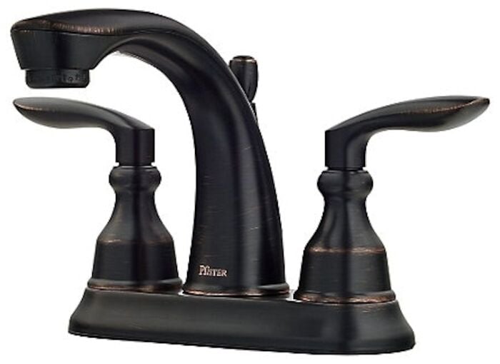 Avalon 2-Handle 4" Centerset Bathroom Faucet in Tuscan Bronze 3 HOLE