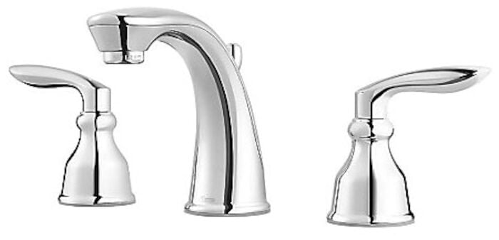 Avalon 2-Handle 8" Widespread Bathroom Faucet in Polished Chrome 3 HOLE