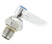002709-40 T&S Brass B-1100 Series Chrome Plated Cold (Left Hand Spindle ,002709-40,002709-40,270940,16822055