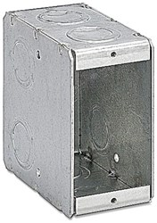 1-MB Steel City 22 Cu In 1 Gang Silver Electrical Box ,BOW1MB,B1MB,1MB,1-MB
