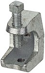 502 Steel City Silver Electroplated Malleable Iron Beam Clamps ,502